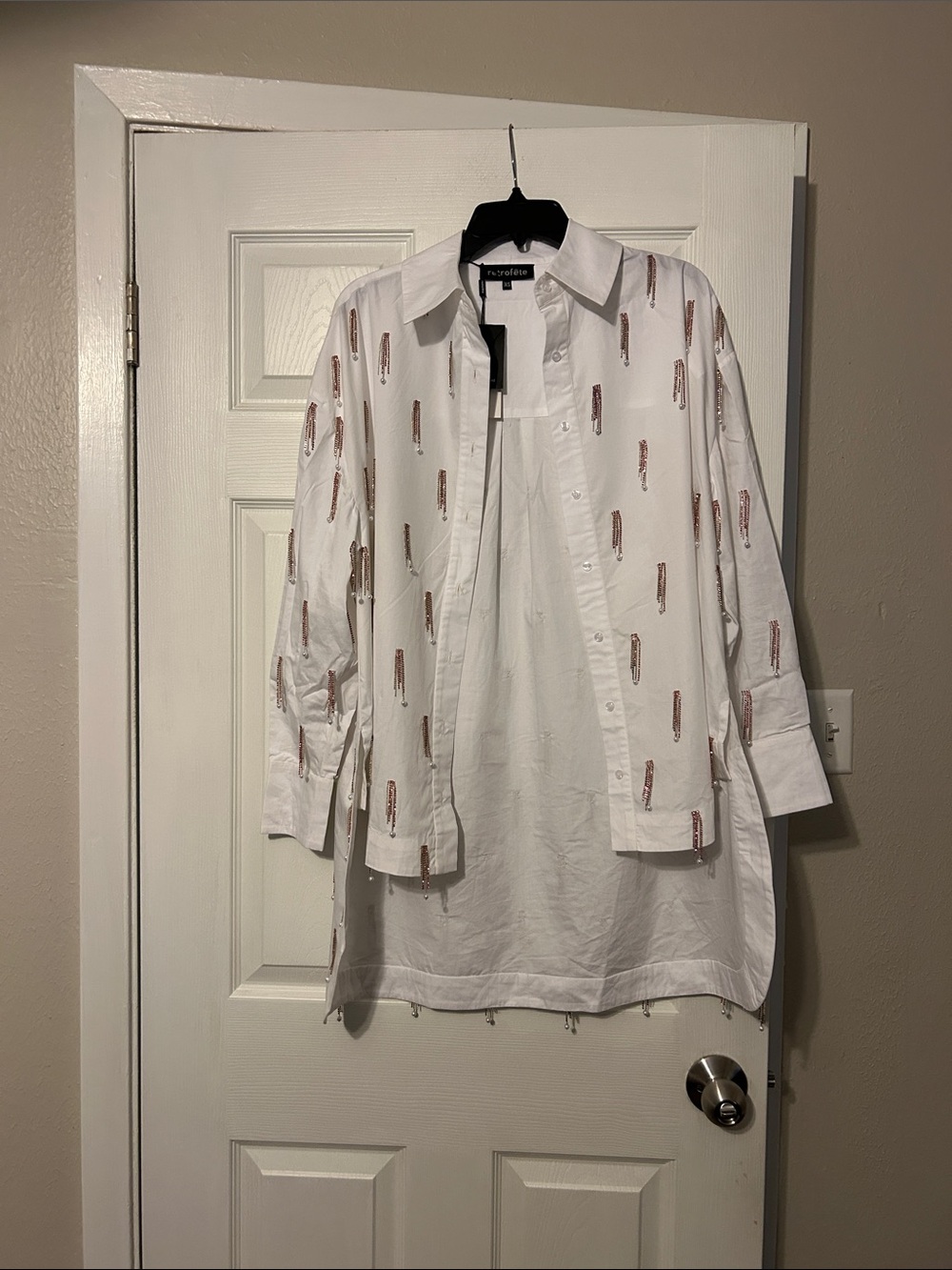 Retrofete embellished shirt
